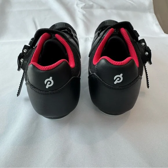 Peloton Black & Red Cycling Shoes with Cleats - Size 39 - Picture 5 of 12